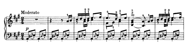 Wedding Song Op. 17 No. 24  in A Major 
by Grieg piano sheet music