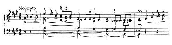 Niels Tallefjorden Op. 17 No. 4  in A Major 
by Grieg piano sheet music