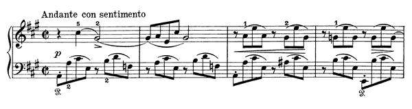 Poetic Tone-Picture Op. 3 No. 4  in A Major 
by Grieg piano sheet music