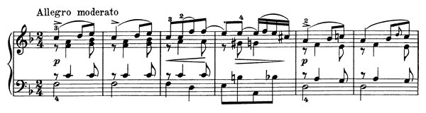 Poetic Tone-Picture Op. 3 No. 5  in F Major 
by Grieg piano sheet music