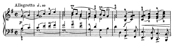 Gavotte Op. 40 No. 3  in G Major 
by Grieg piano sheet music