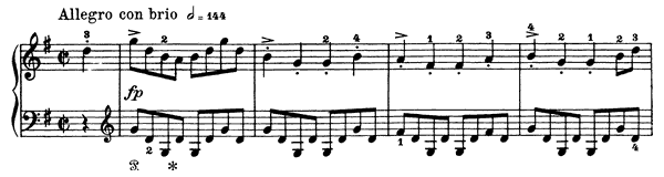 Rigaudon Op. 40 No. 5  in G Major 
by Grieg piano sheet music