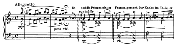 The Princess Op. 41 No. 5  in D Minor 
by Grieg piano sheet music