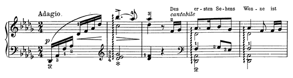 The First Meeting Op. 52 No. 2  in D-flat Major 
by Grieg piano sheet music