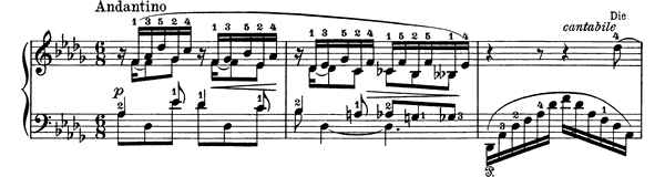 Love Op. 52 No. 5  in D-flat Major 
by Grieg piano sheet music