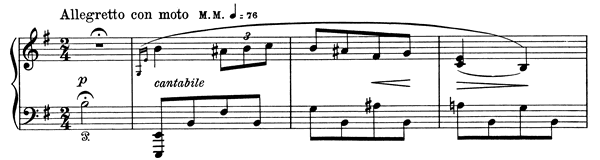 Resignation Op. 73 No. 1  in E Minor 
by Grieg piano sheet music