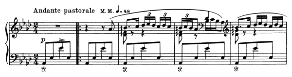 Folksong Op. 73 No. 4  in A-flat Major 
by Grieg piano sheet music