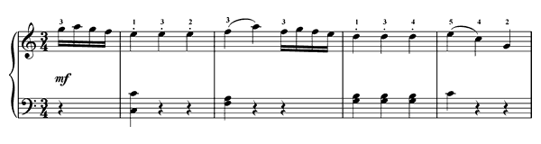 Ländler   in C Major 
by Haydn piano sheet music