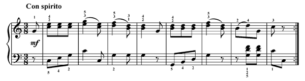 Quadrille  Hob. IX:  29  in C Major 
by Haydn piano sheet music