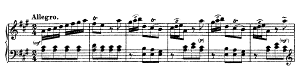 Sonata L. 8 Hob. XVI:  5  in A Major 
by Haydn piano sheet music