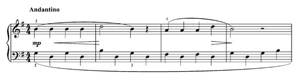 Andantino Op. 190   No. 25  in G Major 
by Köhler piano sheet music