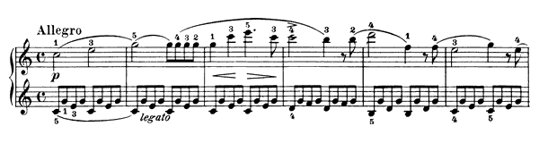 Sonatina Op. 20 No. 1  in C Major 
by Kuhlau piano sheet music