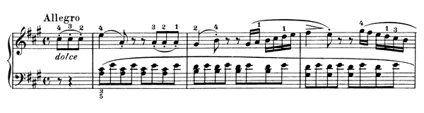 Sonatina Op. 59 No. 1  in A Major 
by Kuhlau piano sheet music