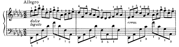 Prelude 3 Op. 40 No. 4  in D-flat Major 
by Liadov piano sheet music