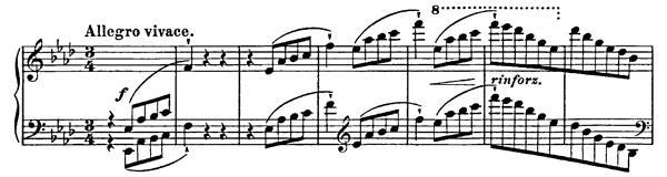 Albumblatt in A-flat  S . 165  in A-flat Major 
by Liszt piano sheet music