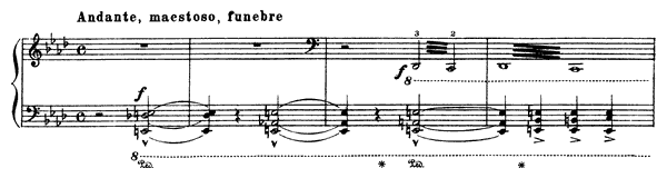 Marche funèbre  S . 163 No. 6  
by Liszt piano sheet music