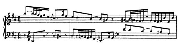 Bach: Prelude & Fugue for Organ, BWV 544  S . 462 No. 6  in B Minor 
by Liszt piano sheet music