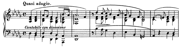 Consolation: Quasi adagio  S . 172 No. 4  in D-flat Major 
by Liszt piano sheet music