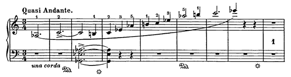 Elegy 2: Quasi andante  S . 197  in A-flat Major 
by Liszt piano sheet music