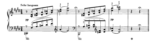 Sehr langsam  S . 192 No. 1  in E Major 
by Liszt piano sheet music