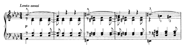 Lento assai  S . 192 No. 2  in A-flat Major 
by Liszt piano sheet music