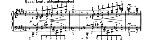 Liebestraum  S . 541 No. 2  in E Major 
by Liszt piano sheet music