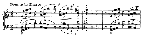 Rossini: La Danza, Neapolitan Tarantella  S . 424 No. 9  in A Minor 
by Liszt piano sheet music