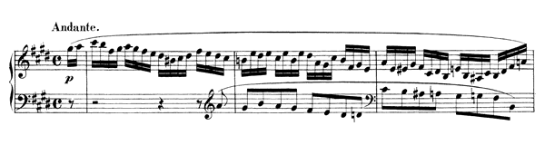 Andante Op. 16 No. 3  in E Major 
by Mendelssohn piano sheet music