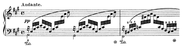 Andante (Hope) Op. 38 No. 4  in A Major 
by Mendelssohn piano sheet music