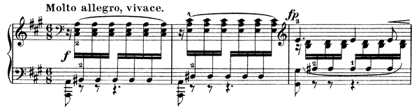 Molto allegro, vivace (The Flight) Op. 53 No. 6  in A Major 
by Mendelssohn piano sheet music