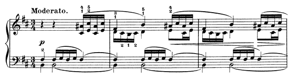 Moderato (The Shepherd's Complaint) Op. 67 No. 5  in B Minor 
by Mendelssohn piano sheet music