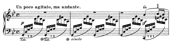 Un poco agitato, ma andante (The Sighing Wind) Op. 102 No. 4  in G Minor 
by Mendelssohn piano sheet music