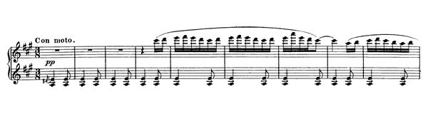 Spanish Dance Op. 12 No. 3  in A Major 
by Moszkowski piano sheet music