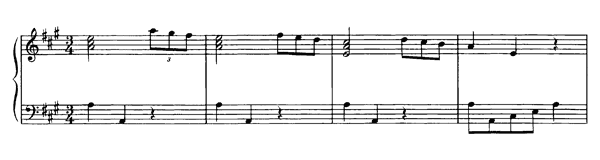 Minuet K. 15  i  in A Major 
by Mozart piano sheet music