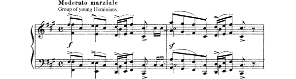 Fair Scene - from the Fair at Sorochintsi   
by Mussorgsky piano sheet music