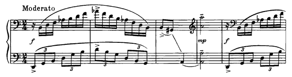 The Quarrel Op. 102   No. 3  in A Minor 
by Prokofiev piano sheet music