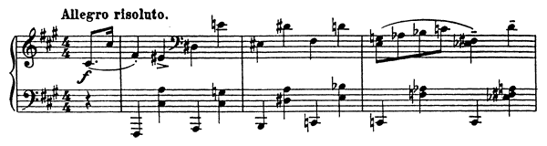 Allemande Op. 12 No. 8  in F-sharp Minor 
by Prokofiev piano sheet music