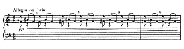 Scherzo - from the Opera The Love for Three Oranges Op. 33  
by Prokofiev piano sheet music