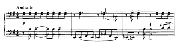 Andante Op. 62   No. 3  in E Minor 
by Prokofiev piano sheet music