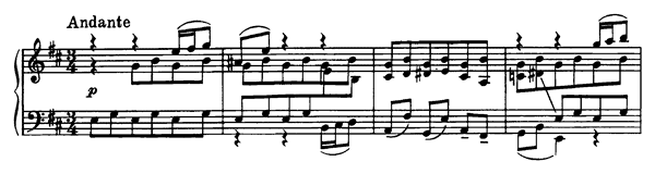 Andante Op. 52   No. 5  in B Minor 
by Prokofiev piano sheet music