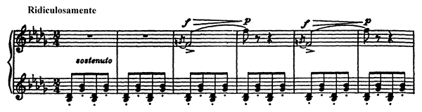 Ridiculosamente Op. 22 No. 10  
by Prokofiev piano sheet music