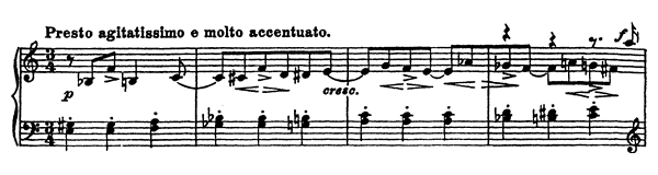 Presto agitatissimo e molto accentuato Op. 22 No. 19  
by Prokofiev piano sheet music