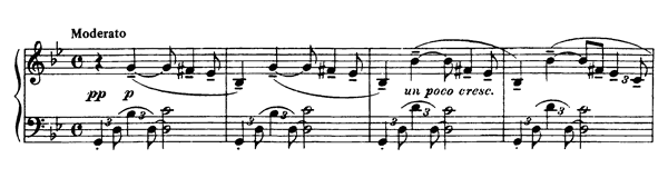 6 Duets: Barcarolle - for four hands Op. 11   No. 1  in G Minor 
by Rachmaninoff piano sheet music