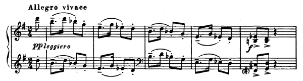 Humoresque Op. 10   No. 5  in G Major 
by Rachmaninoff piano sheet music