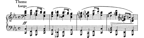 Variations on a Theme by Chopin Op. 22  in C Minor 
by Rachmaninoff piano sheet music