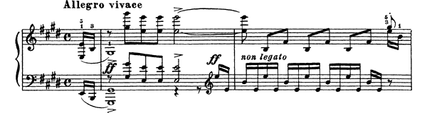 Prelude Op. 32 No. 3  in E Major 
by Rachmaninoff piano sheet music