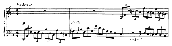 Piece (Fugue)   in D Minor 
by Rachmaninoff piano sheet music