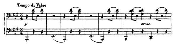 6 Duets: Valse - for four hands Op. 11   No. 4  in A Major 
by Rachmaninoff piano sheet music