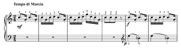 Playing Soldiers Op. 31 No. 4  in C Major 
by Rebikov piano sheet music