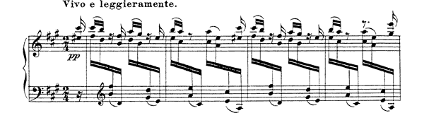 Scherzino Op. 11 No. 3  in A Major 
by Rimsky-Korsakov piano sheet music